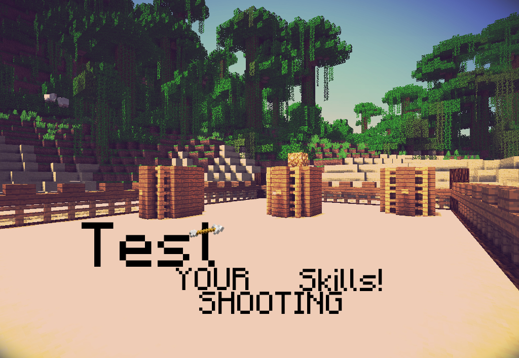 Shooting arena. Minecraft Map