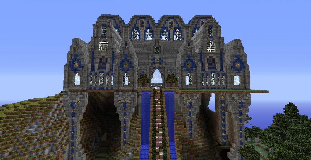 Castle with Waterfall! Minecraft Map