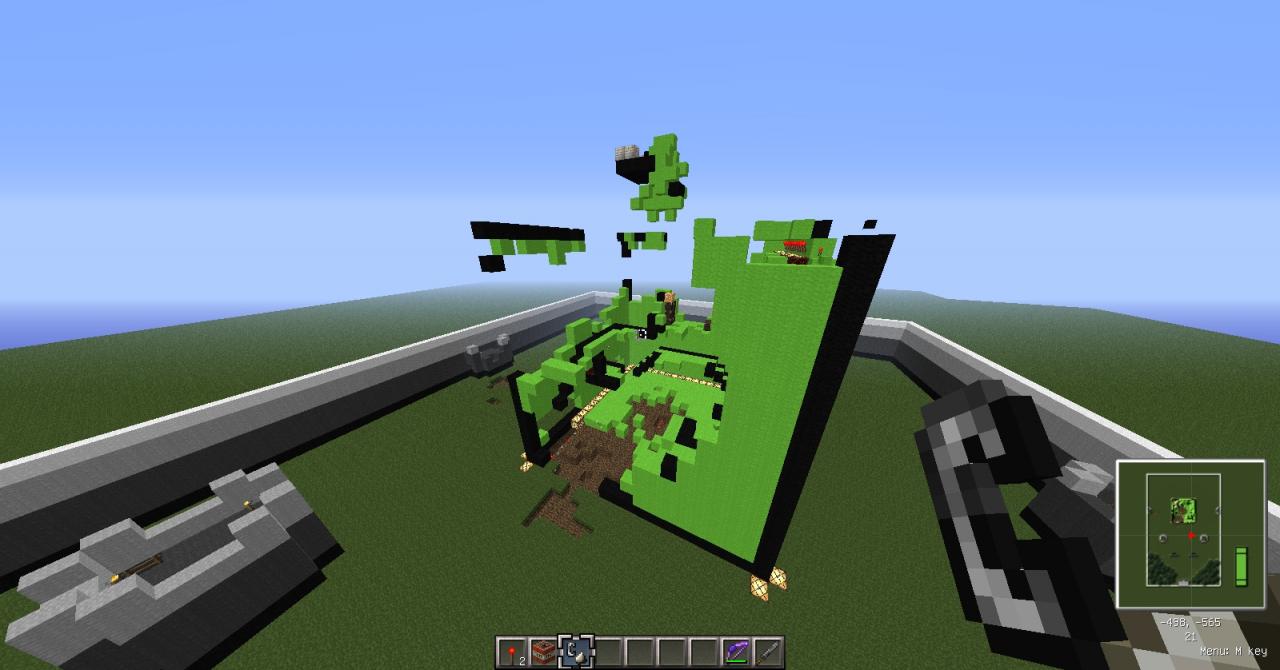 Mini Game Creeper Defense PvP 1.5.2 Minecraft Map