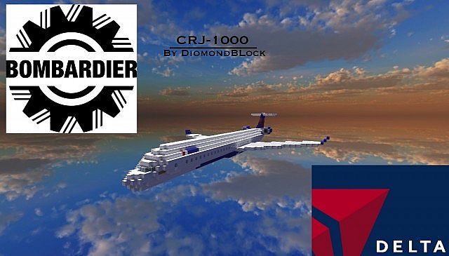 CRJ-1000 Regional Jet Minecraft Map