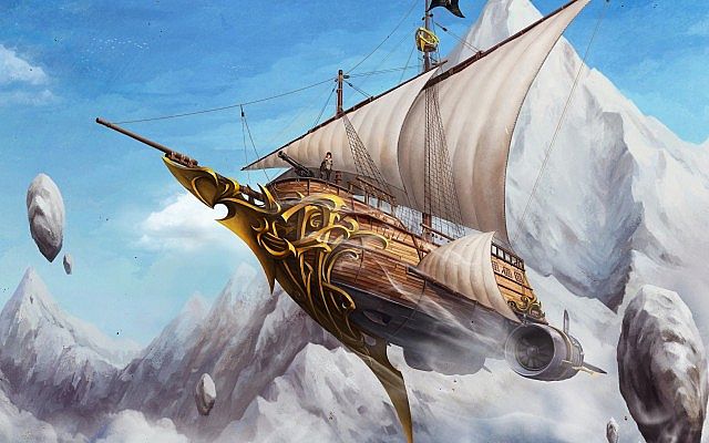 Image result for flying pirate ships