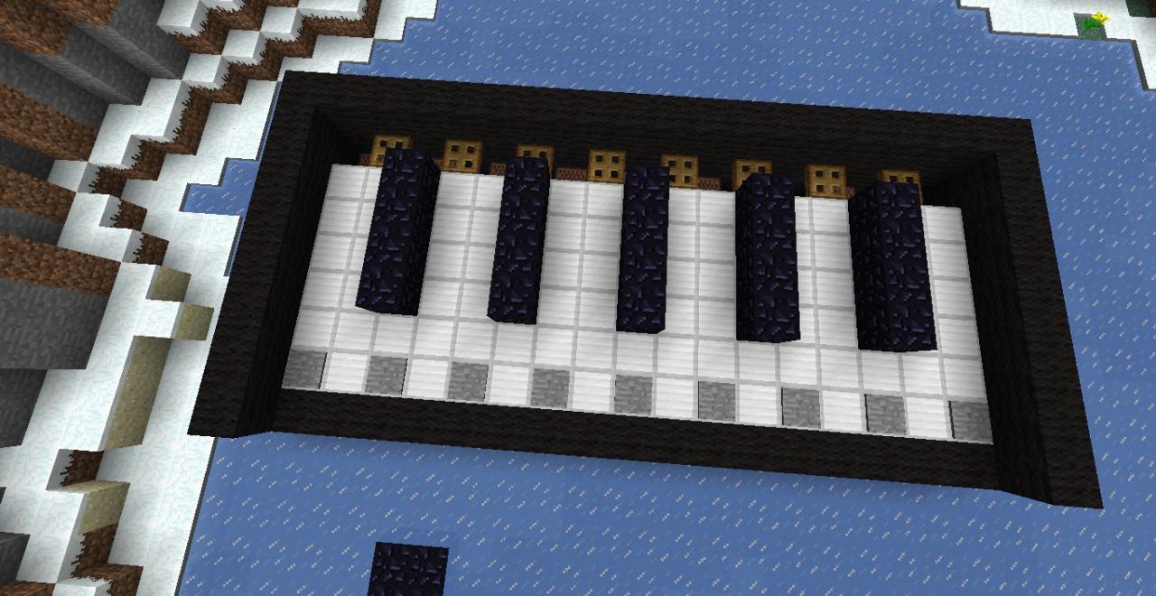 How to make piano in minecraft