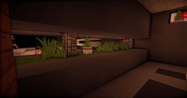 A look-through from the master bedroom to the living room