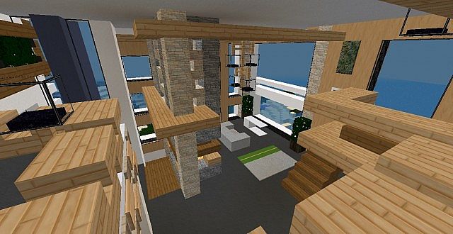 Living room from upper balcony