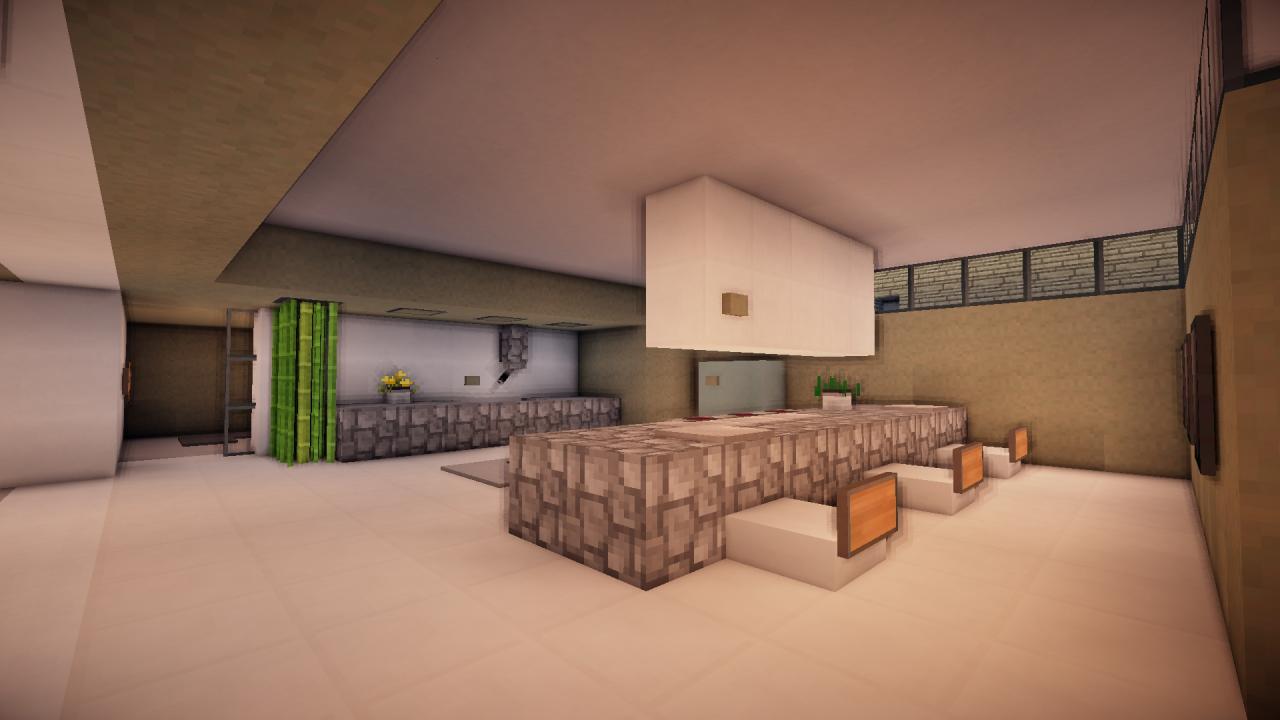 Grey scale, modern home Minecraft Map