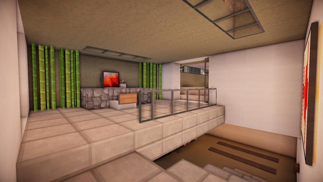 Grey scale, modern home Minecraft Map