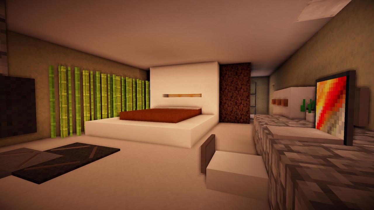 Grey scale, modern home Minecraft Map