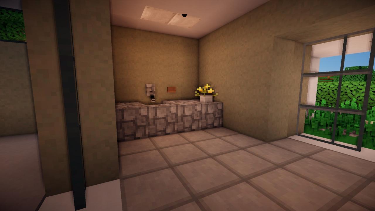 Grey scale, modern home Minecraft Map