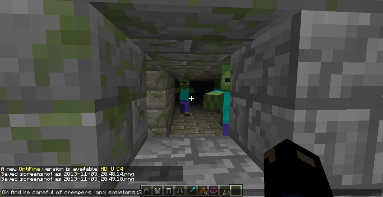 Zombie Jailbreak mini game (1 player) Minecraft Map