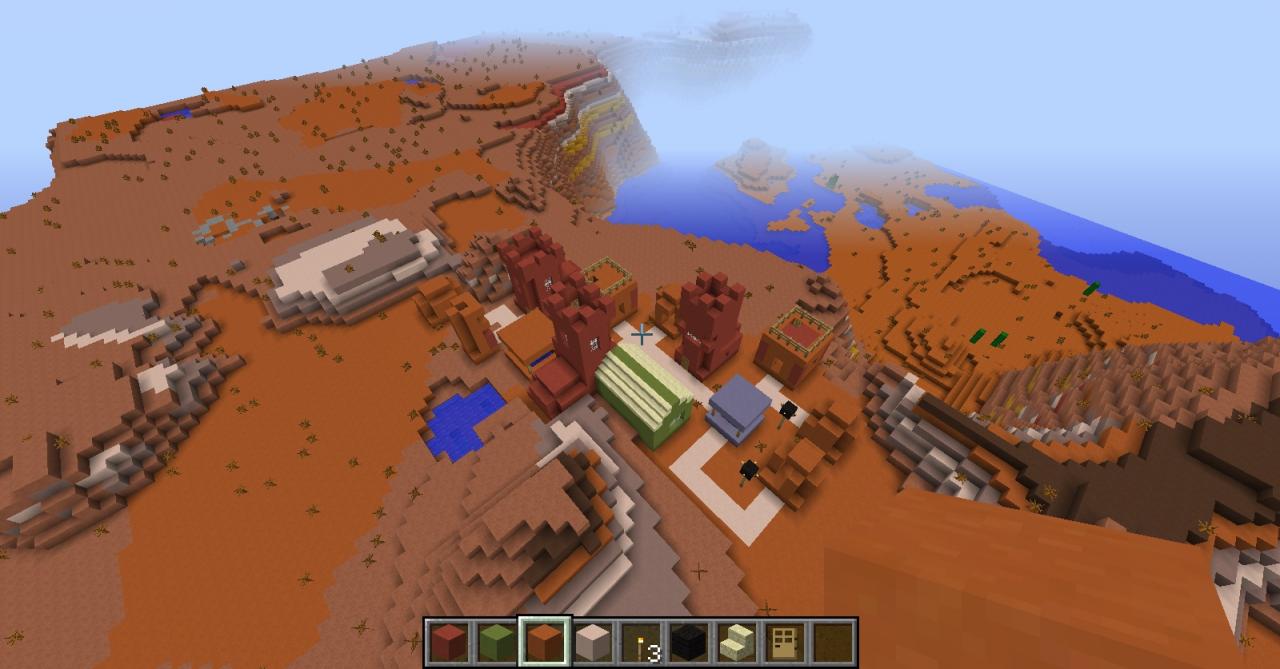 Mesa village (expanded) Minecraft Project