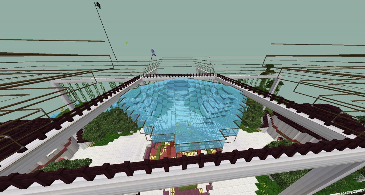 Spawn Quartz and Water Garden Minecraft Map