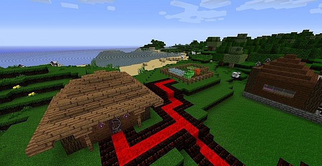 A home for the player, and a small farm right next to it.