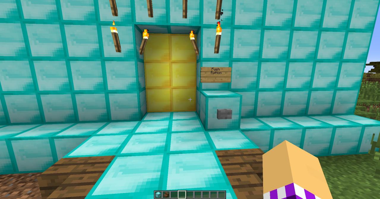 3X2 Automatic door Minecraft Map