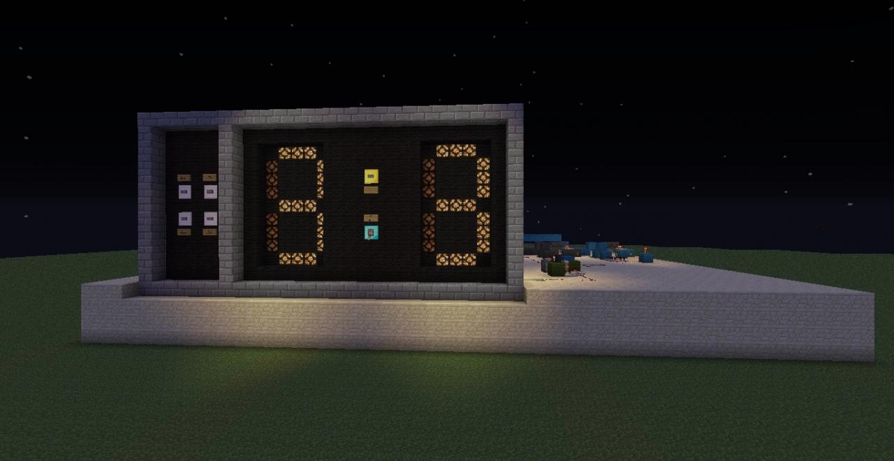 Redstone Digital Clock Minecraft Map