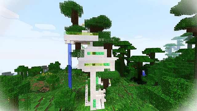 Fun House  A Futuristic Tree-house  Minecraft Map