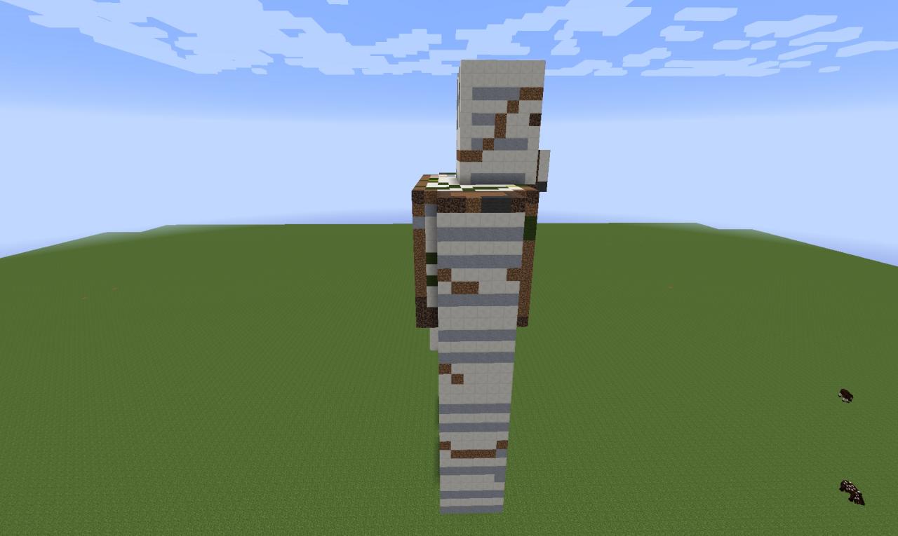 iron golem statue Minecraft Map