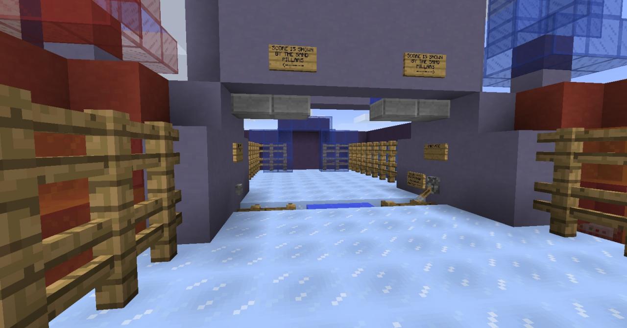 Air Hockey in Minecraft (Minecraft 1.7 MiniGame) Minecraft Map