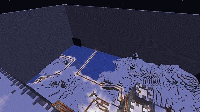 Outside wall and Tracks for supplies