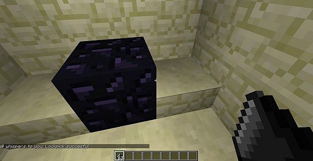 Succesful attempt of lockpicking