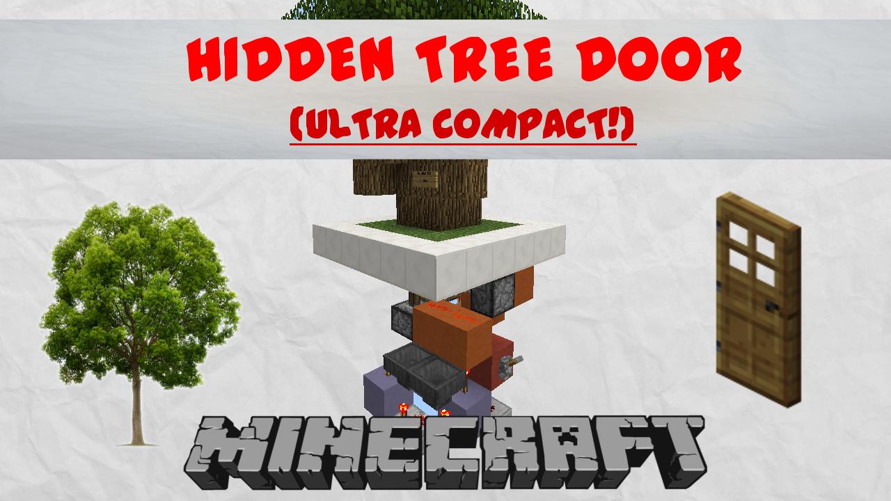 Minecraft Hiddden Tree Door Staircase [ULTRA COMPACT] Minecraft Map