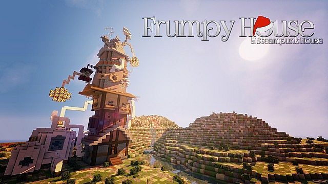 Frumpy House - a steampunk house - Advent Calendar # 7 Minecraft Map