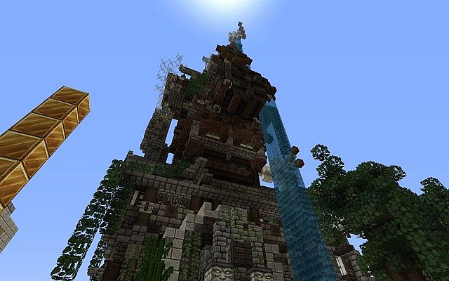 Steampunk Tower House Minecraft Map