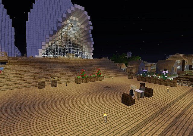 The main spawn area at the Opera House when you first join VampaMC