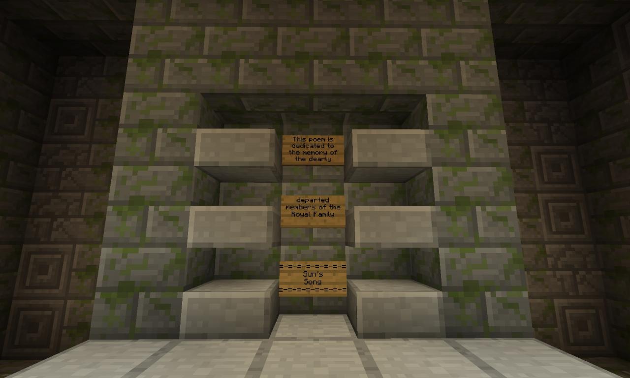 Legend of Zelda Ocarina of Time Royal Family Tomb Minecraft Map