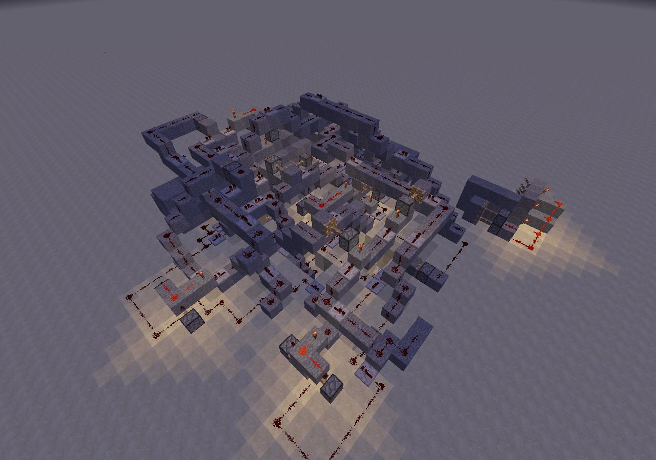 Really complex redstone code door Minecraft Map