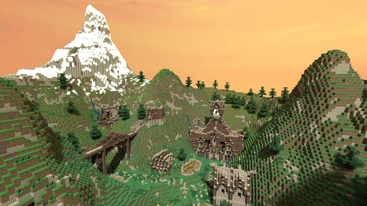 Cutters Valley Fantasy Build Minecraft Map