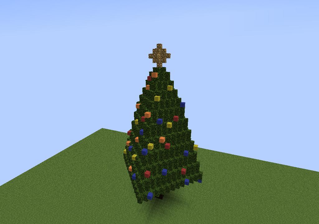 Decorated Christmas Tree Minecraft Project