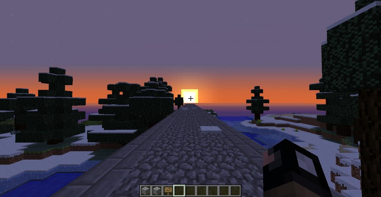 Worlds longest minecraft path! 48,756 blocks long!! Minecraft Map