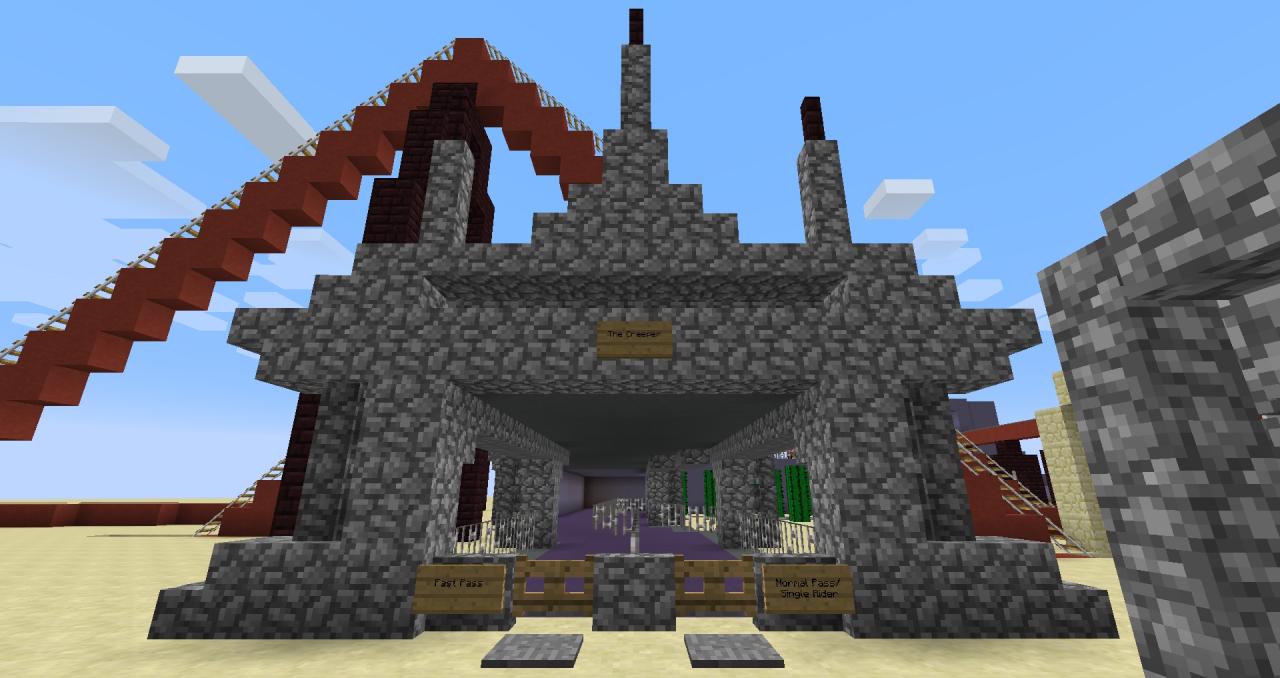 The Creeper An Original Rollercoaster Creation Minecraft Map