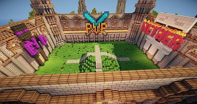 Inside of the fort with the portals