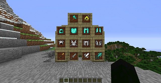 Swords, Axes, Armor Items.