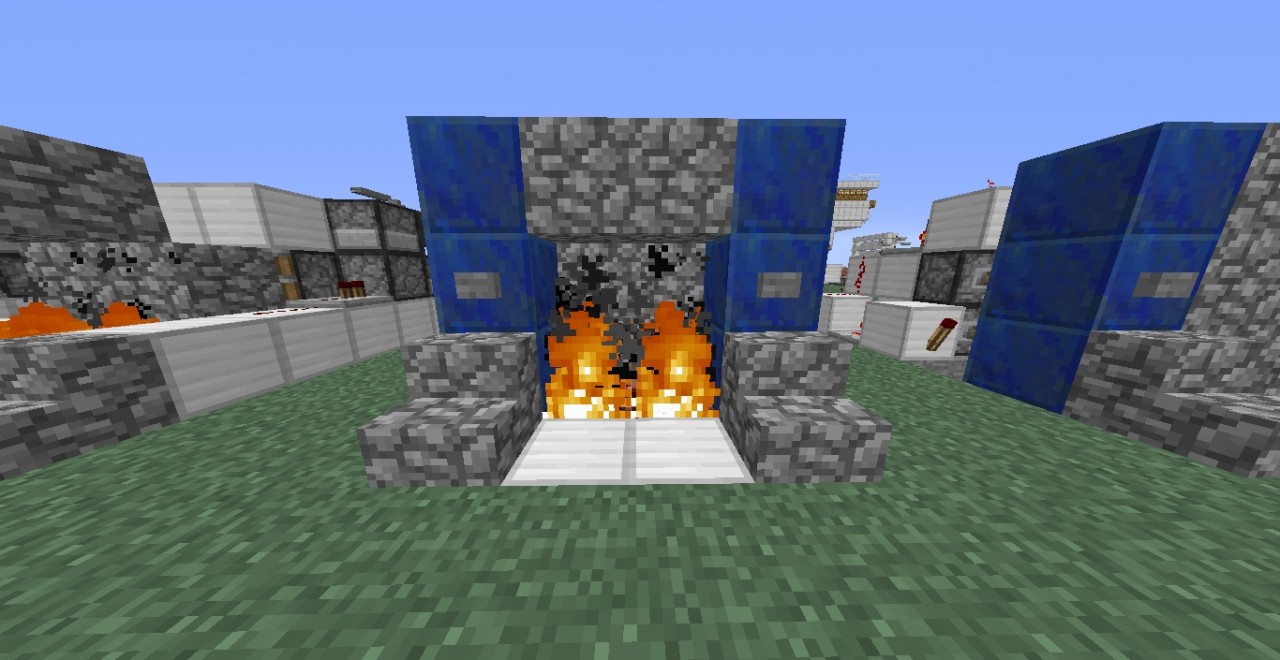 MINECRAFT HIDDEN REDSTONE FIREPLACE! (Contest That Is Still Going On) (With Tutorial In The