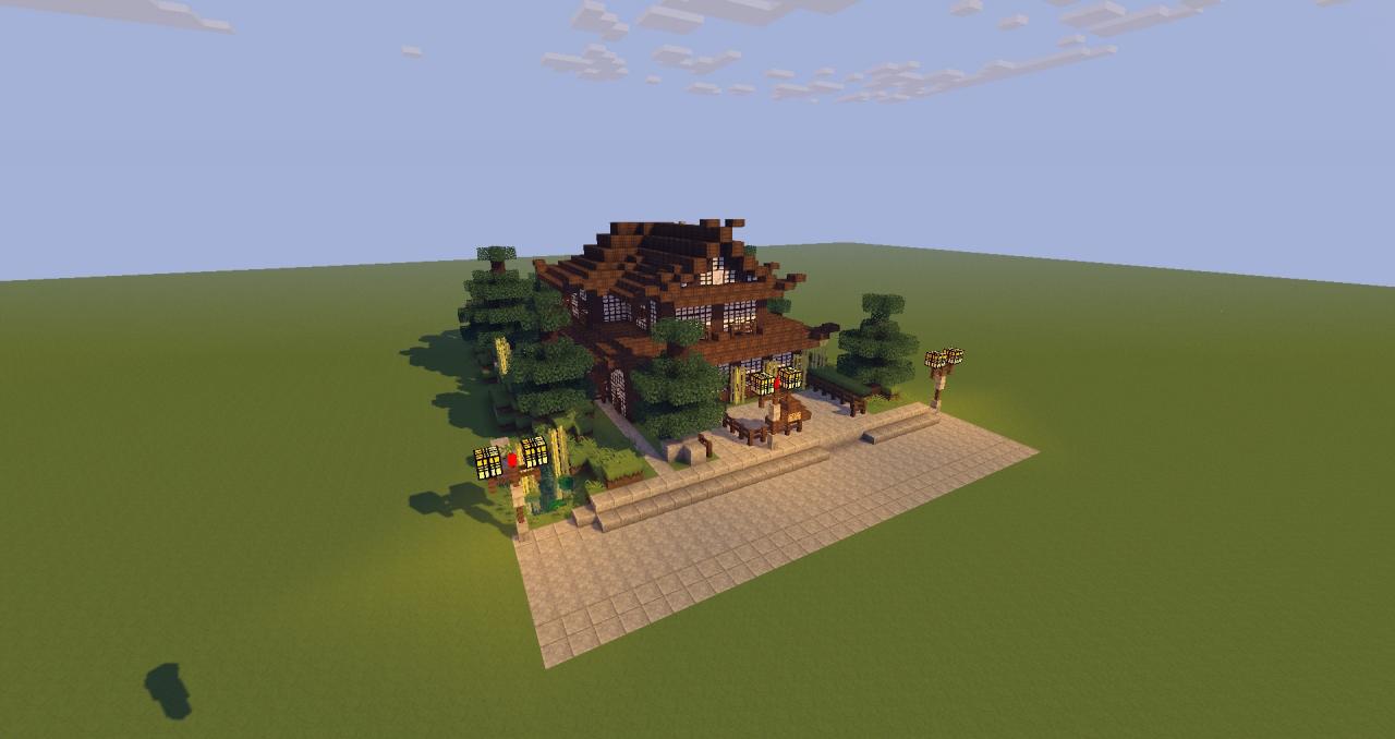 Onsen Ryokan 温泉 旅館 (Japanese Inn) Minecraft Map