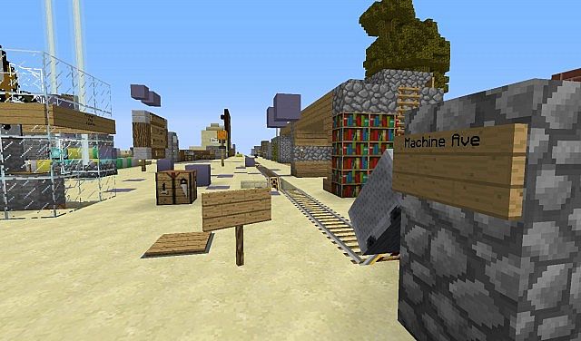 A glance down Machine Ave