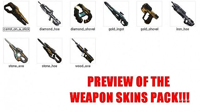 Sneak peek of the new weapon skins in the Weapon Skin Edition!