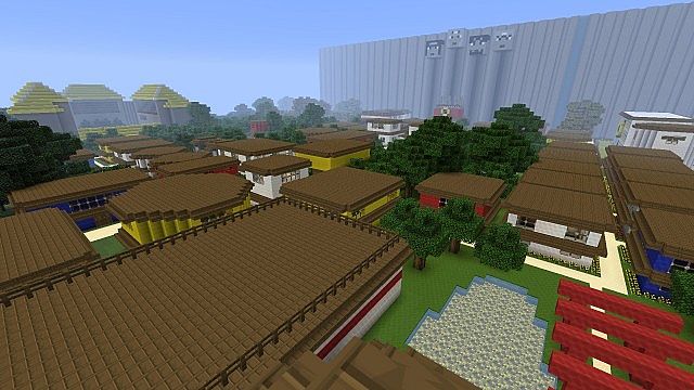 Konoha (Hidden Leaf Village from Naruto) Minecraft Map