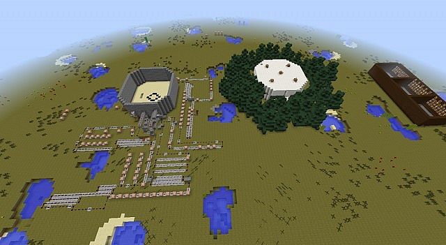 A view of all the redstoneing 