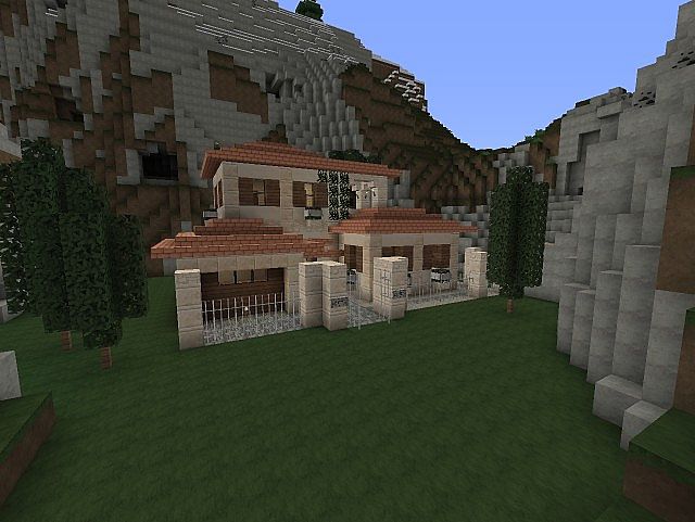 Close view of the villa