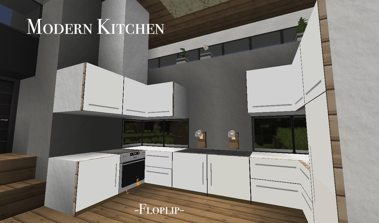 Modern Kitchen (USING ITEM FRAMES!) Minecraft Map