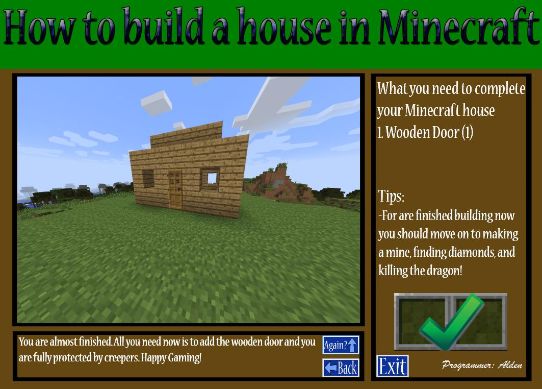 How to build a Minecraft House (Program)