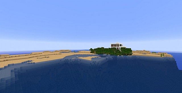 All alone in the water