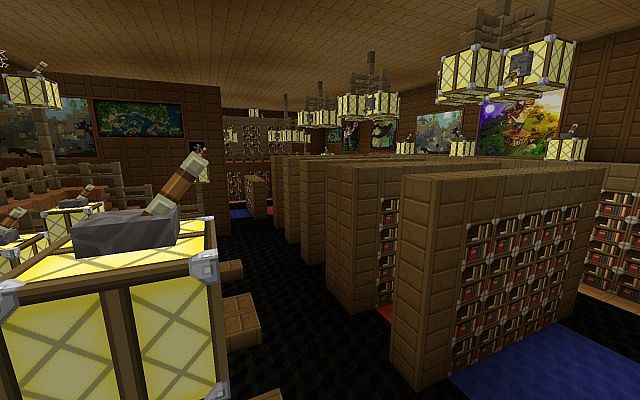 Library Minecraft Map