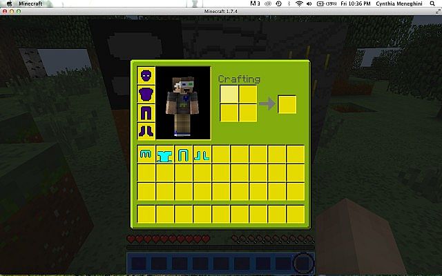 Survival Inventory is NEON Green