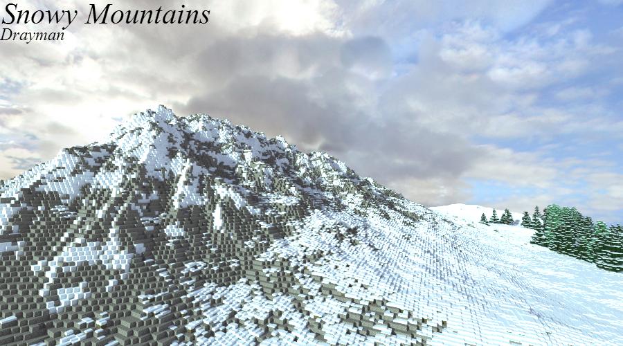 Snowy Mountains Minecraft Map