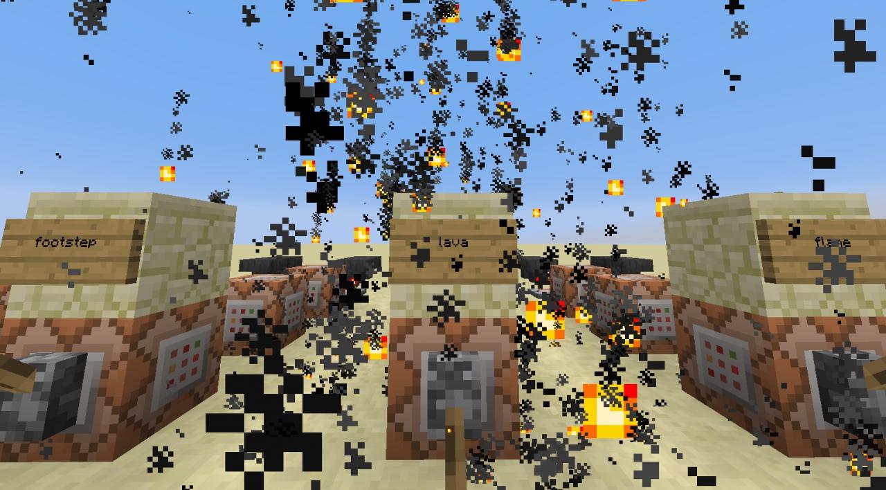 All Particle Effects Command blocks Minecraft Map