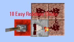 Top 10 Easist Redstone Clocks Minecraft Map & Project